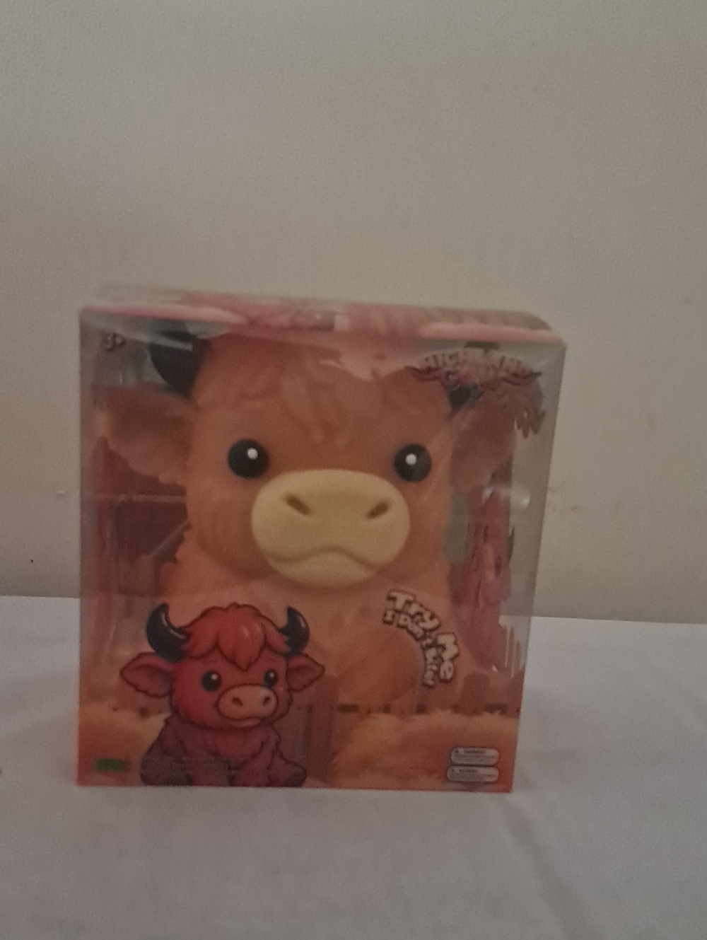 Plush Highland Calf Stuffed Animal - Orange